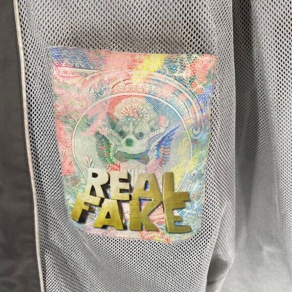 Frieda & Freddie's Womens Shell Rain Jacket Cinched Waist Gray Hooded Pockets S‎ - Picture 11 of 12